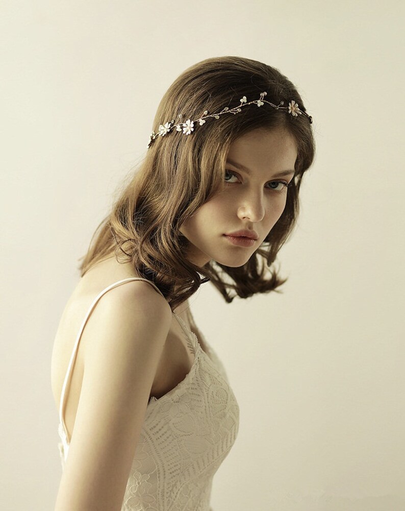 Wedding head piece for bride Bridal hair vine gold Bridal headpiece Wedding hair,Rhinestone Wedding Hair Vine,Wedding accessories HJ-J009