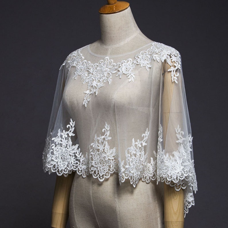 tulle cape veil
