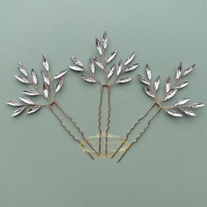 Handmade Crystal Bridal Hair Pins: Wedding Hair Accessories