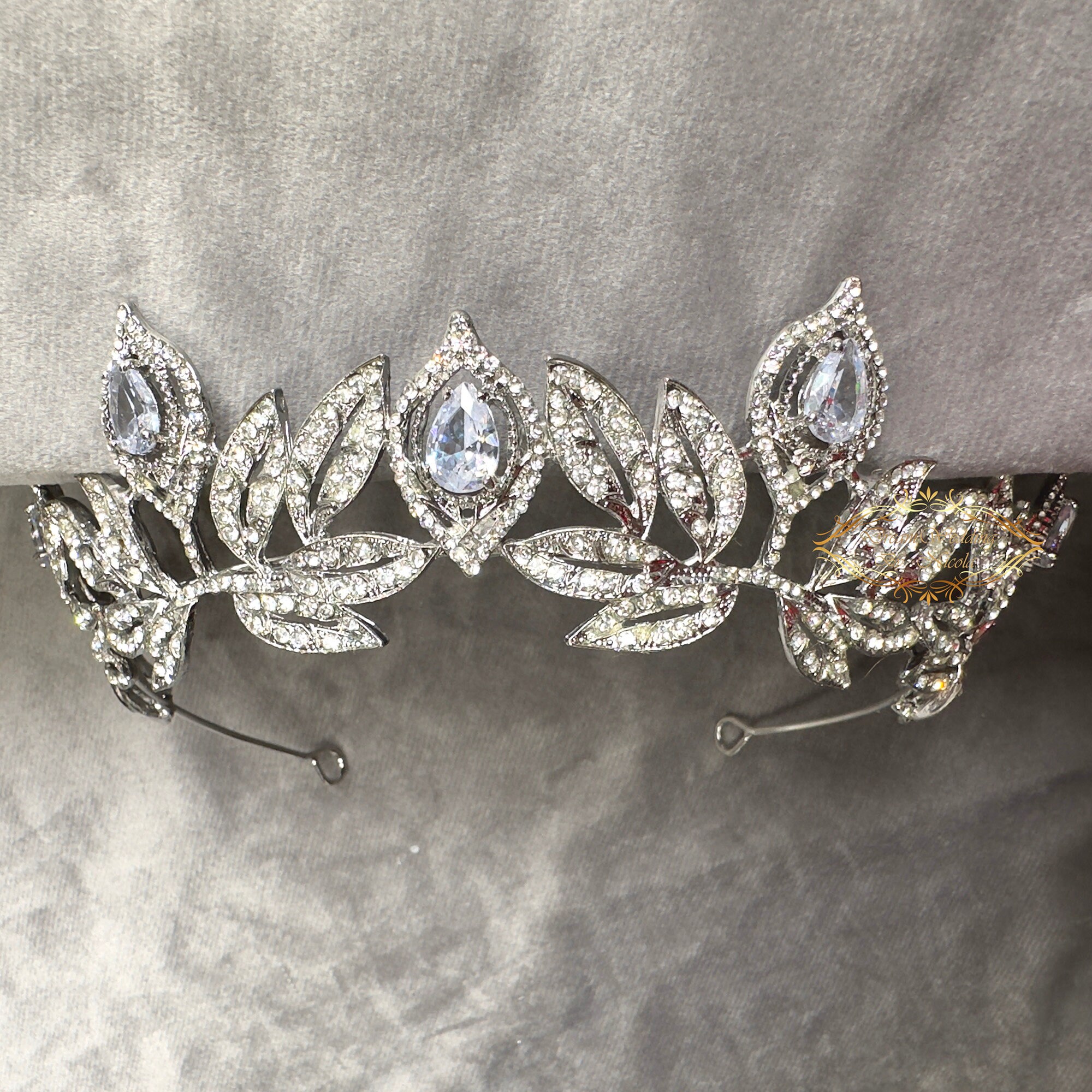 Baroque bridal tiara crown crystal silver wedding Amazon.com: AW BRIDAL Crystal Silver Tiaras and Crowns for  main image 2