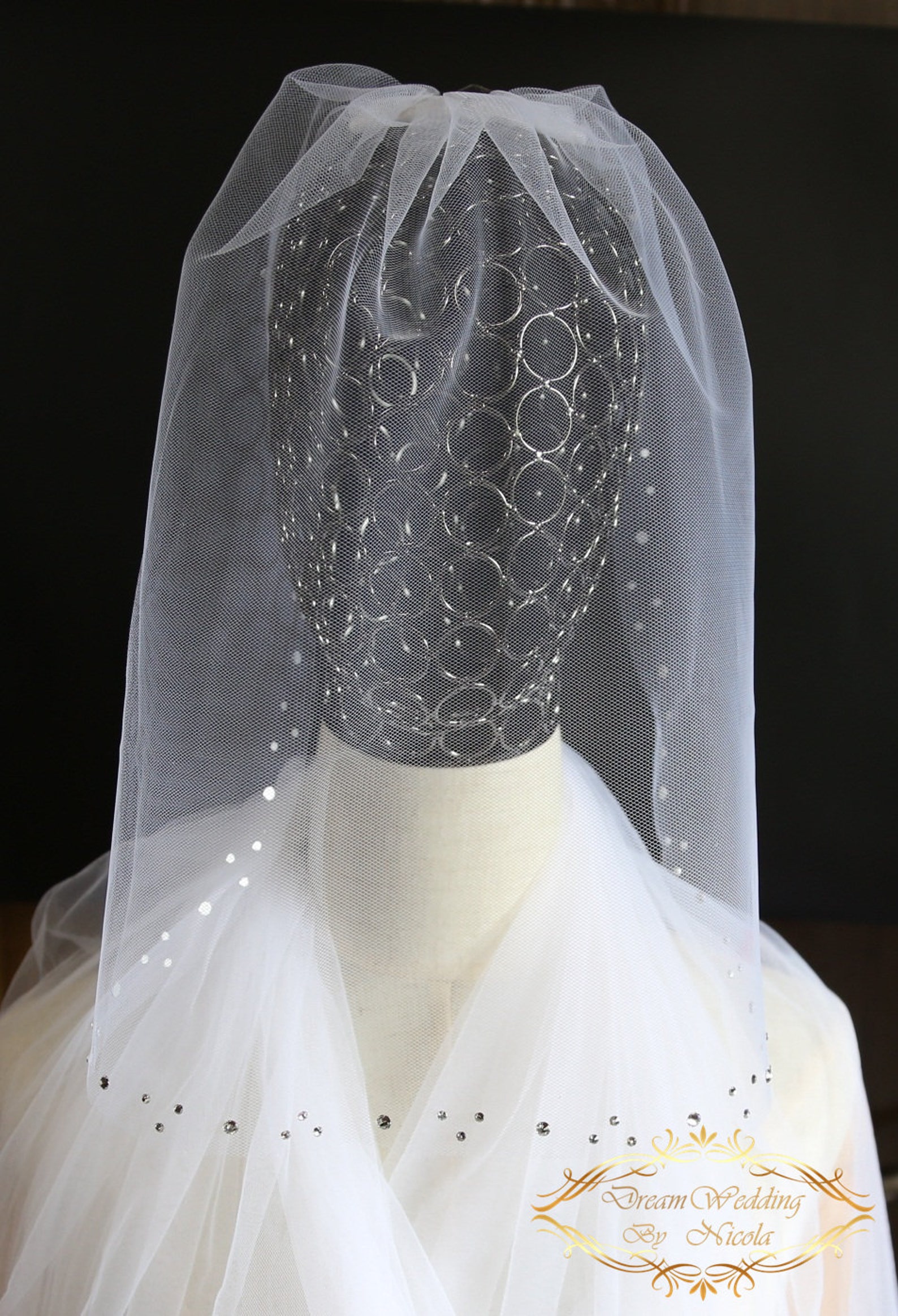 Crystals Birdcage veil Bird Cage VeilWedding veilbridal Etsy