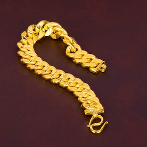 Vintage Solid PURE 24K Gold M Clasp FOR Bracelet, Necklace.