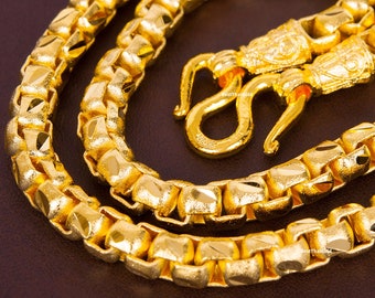 Thai Baht Gold Chain - Etsy Australia