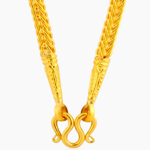 Gold Necklacesnake Chain Amulet 