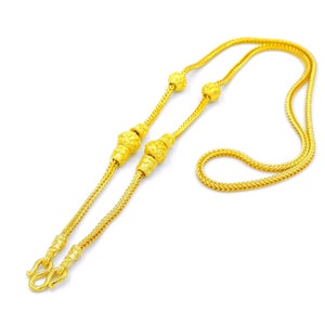 Vintage 24K Gold Plated Snake Chain Necklace: Thai Baht Style- DDP (Delivered Duty Paid)