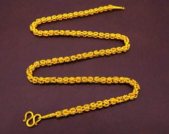 23k Gold Chain Etsy