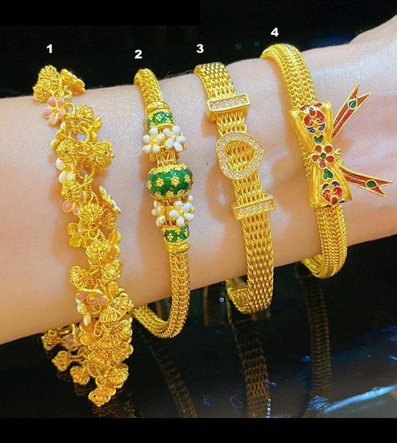 Daily Wear Gold Bangles And Bracelet Designs 2020 With Weight and Price ||  Shridhi Vlog - YouTube | Gold bangles design, Gold bangles, Bracelet designs