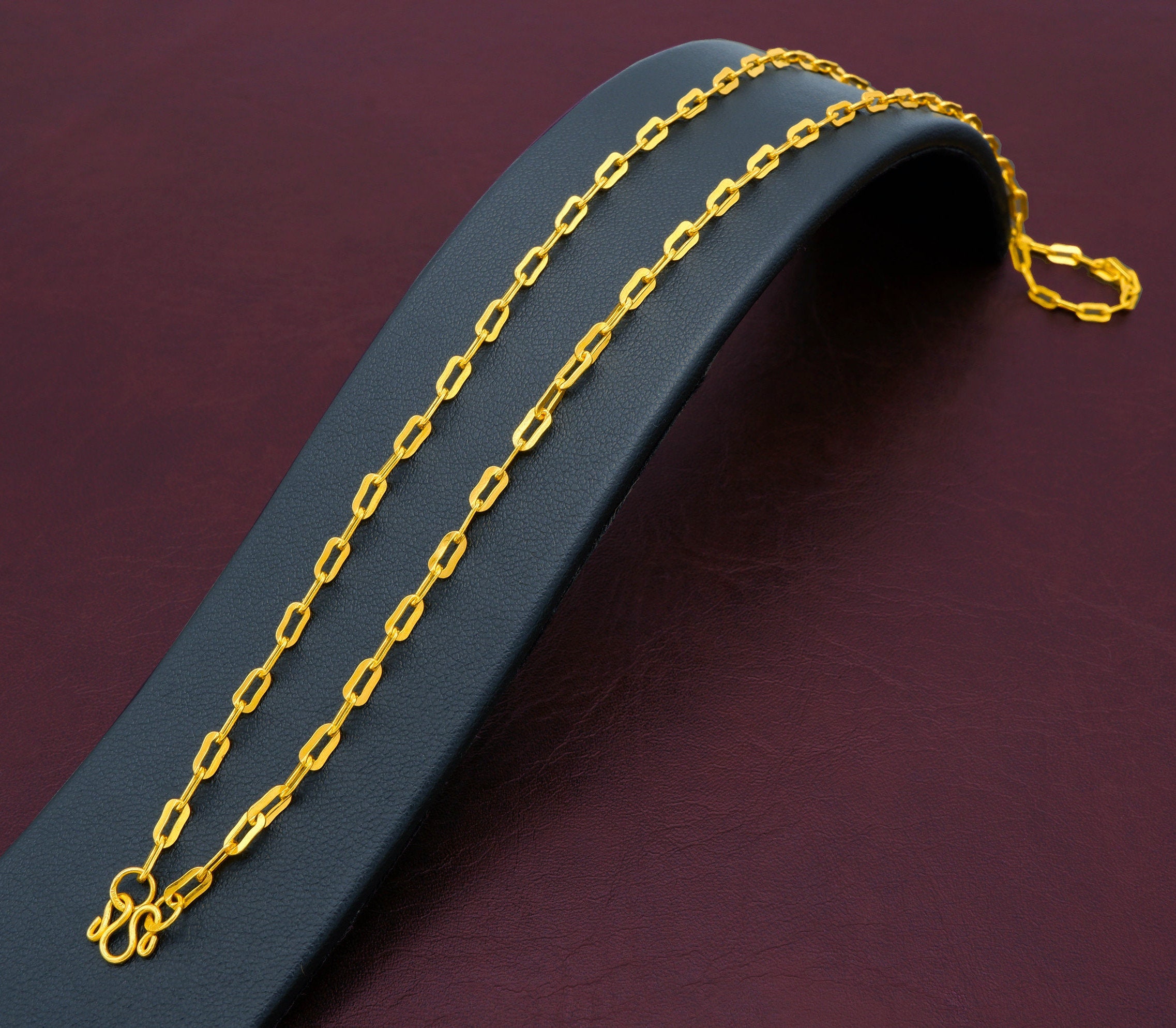 18 Paper Clip 24K Solid Gold 