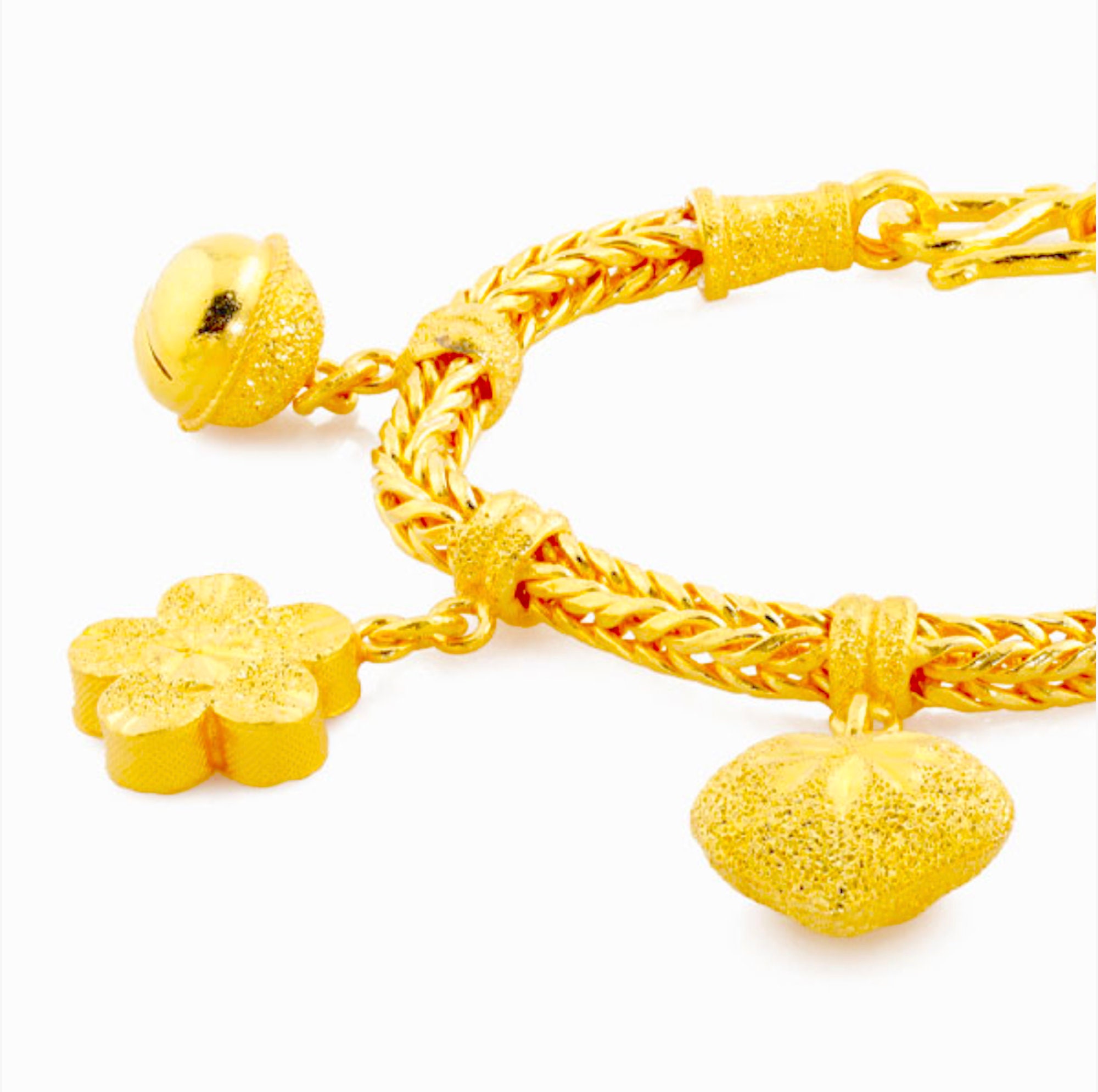 Solid Gold Bangle Braceletreal Gold Braceletpure Gold Etsy