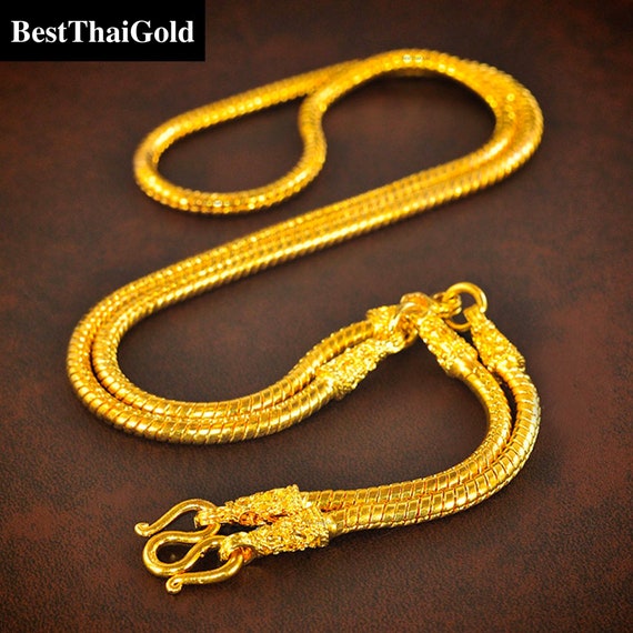23K 24K THAI BAHT YELLOW GOLD NECKLACE Super Gorgeous CHAIN Premium Jewelry  | eBay