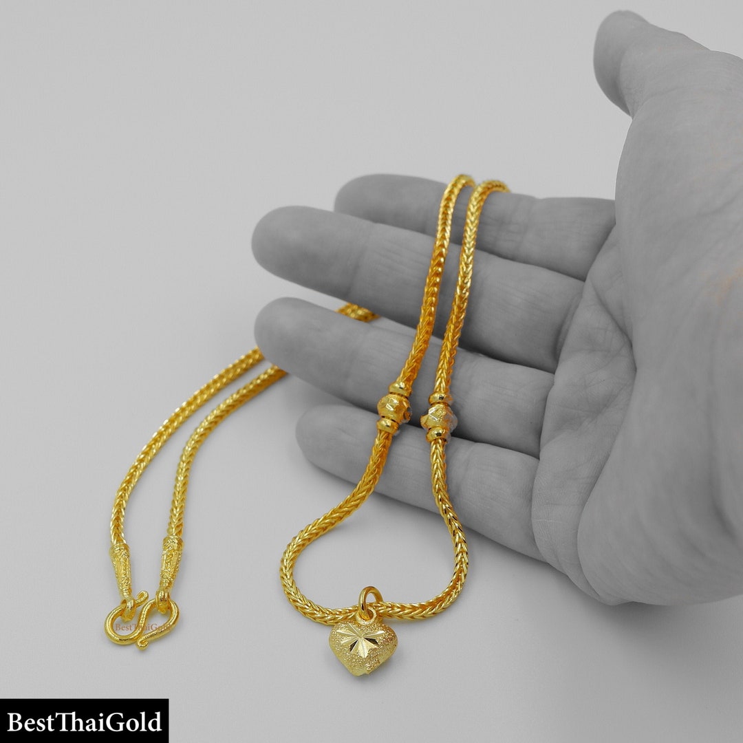 14k Yellow Gold Heart Chain (3.00 mm) main image 1