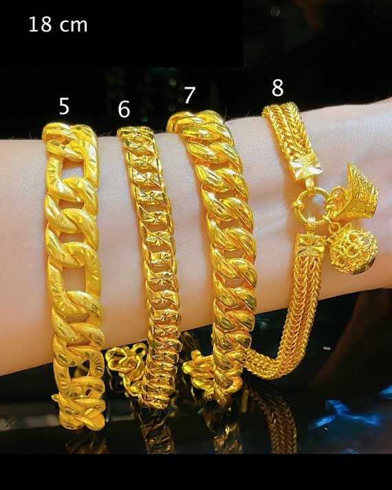 Womens real cheap gold bracelet