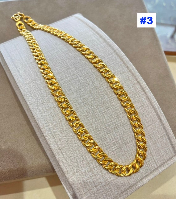 Amazon.com: Chain 22K 23K 24K THAI BAHT GOLD GP NECKLACE 20