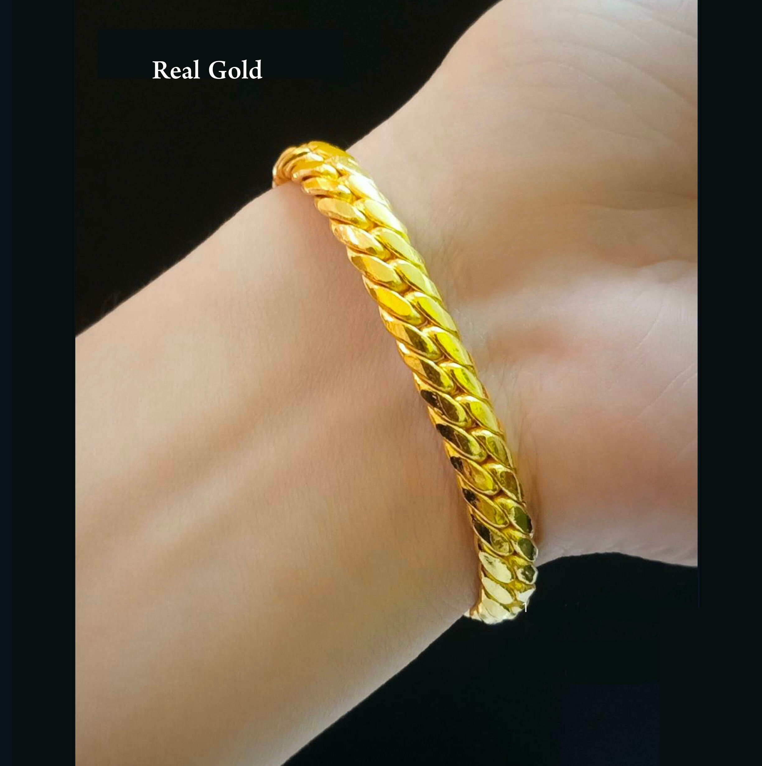 Gold bracelet 18k. 20 cm long. W 7.10 g - Shatha Salil for jewelry