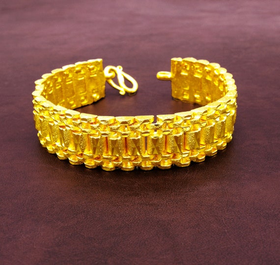 24k gold plated / Dubai gold bracelet. – Bawaries