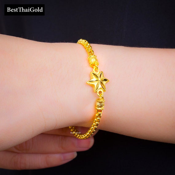 Striped Satin Finished 22k Gold Flexi Orb Bangle Bracelet – Andaaz Jewelers