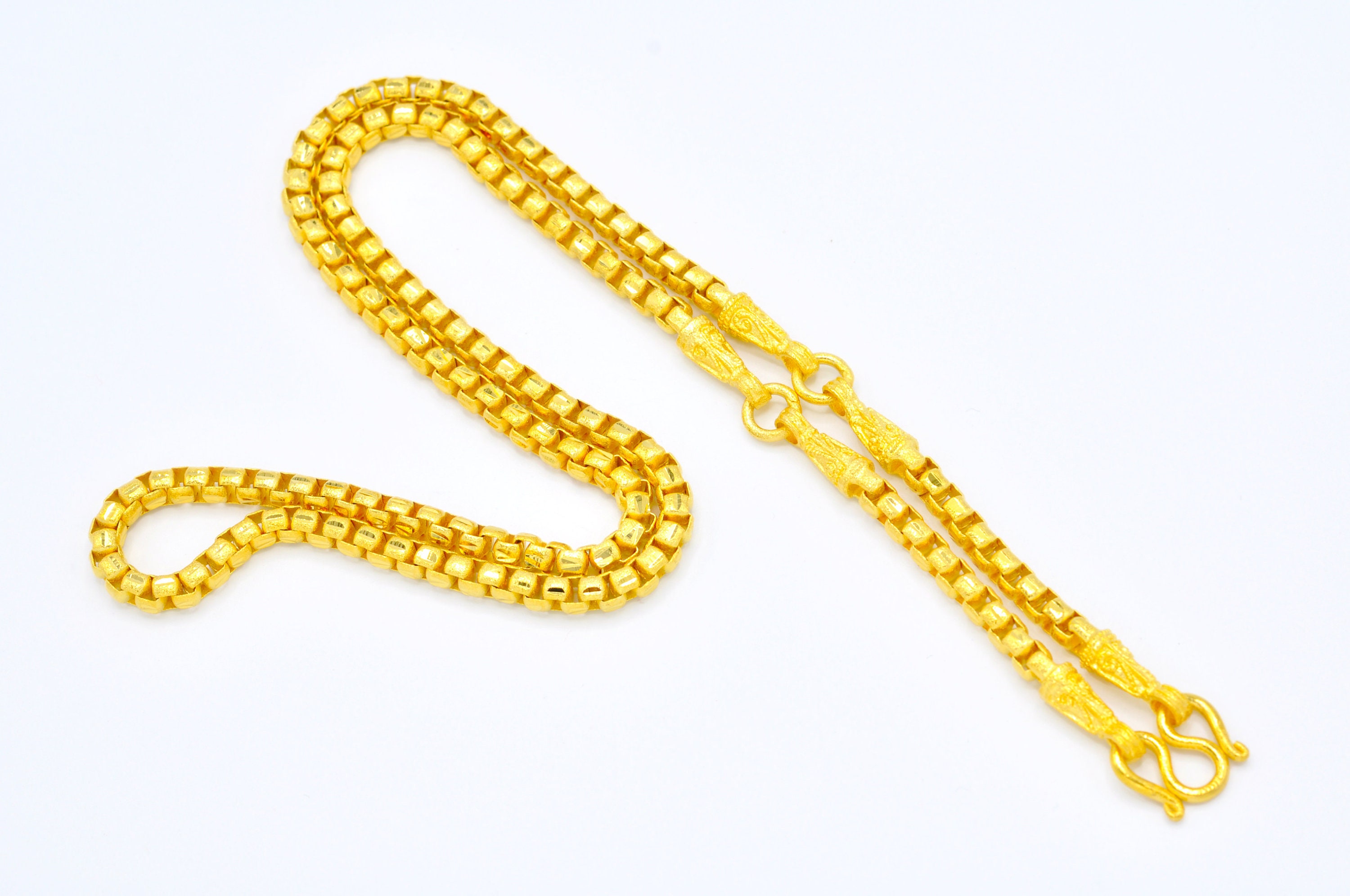 26 Big Box Chain Necklacethailand Jewelrysand Matted Etsy 26 Big Box Chain Necklacethailand Jewelrysand Matted Etsy