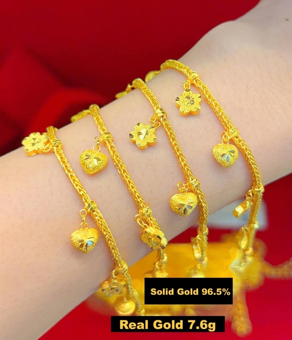 Real gold bracelet for women online