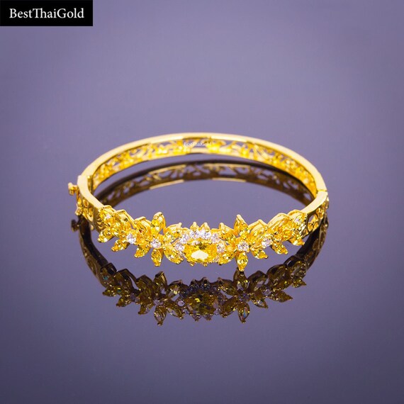 Cz gold bangles deals