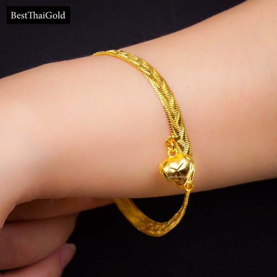 24K 995 Pure Gold Double Sided Bracelet For Women - 1-1-GBR-V00632 in  51.090 Grams