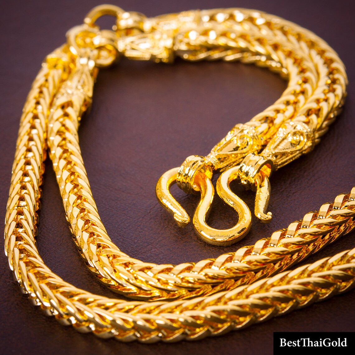 5mm/26big Snake Chain Necklacethailand Jewelrybaht Etsy