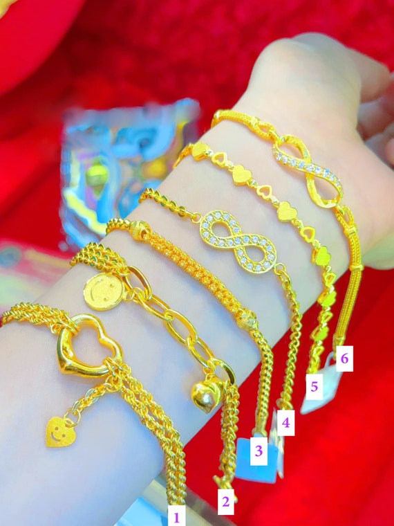 Vintage 14k Yellow Gold Double Charm Chain Ladies Bracelet 3 | Estate  Jewelers | Toledo, OH