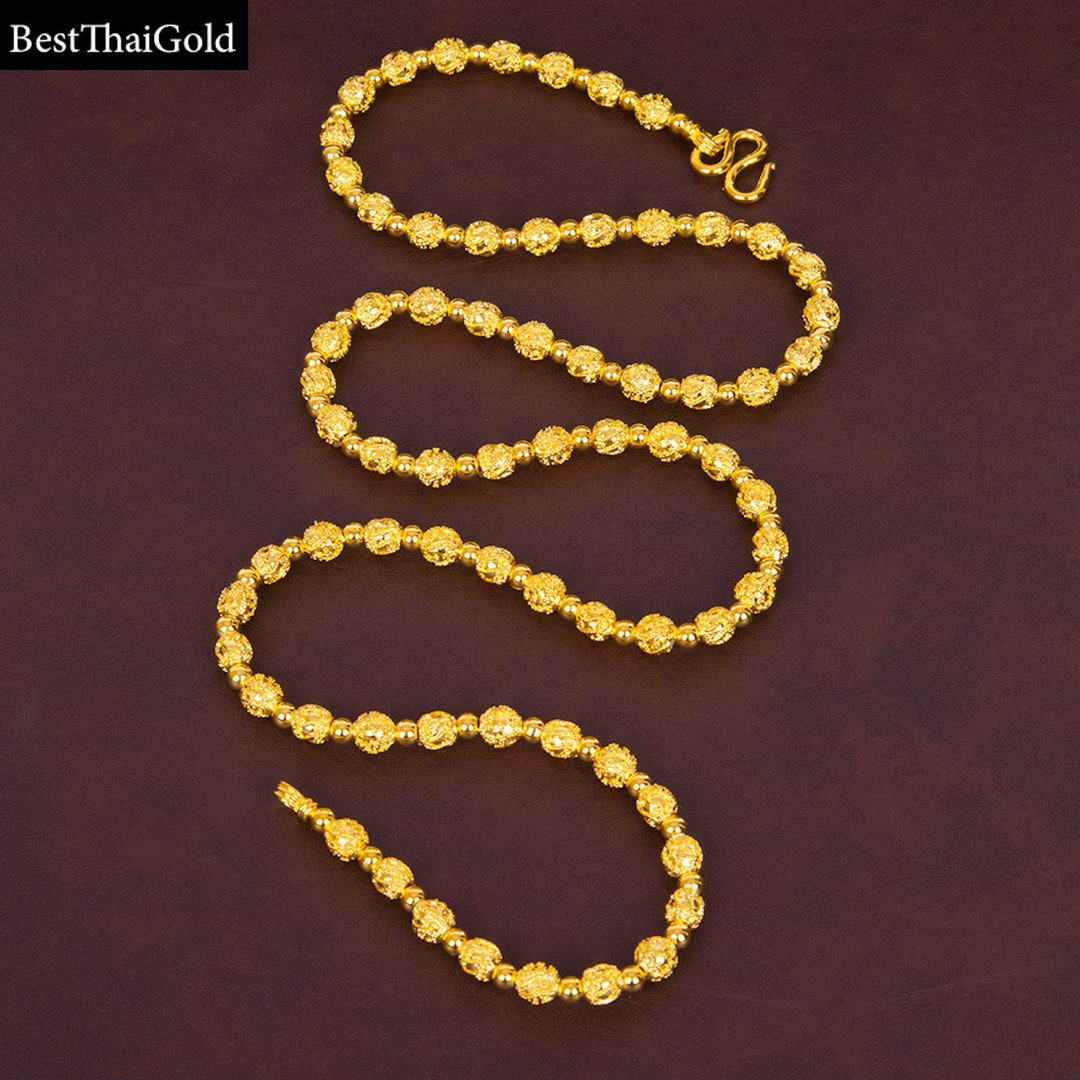 Beaded Gold Chain Necklacenecklaces for Womenthailand - Etsy