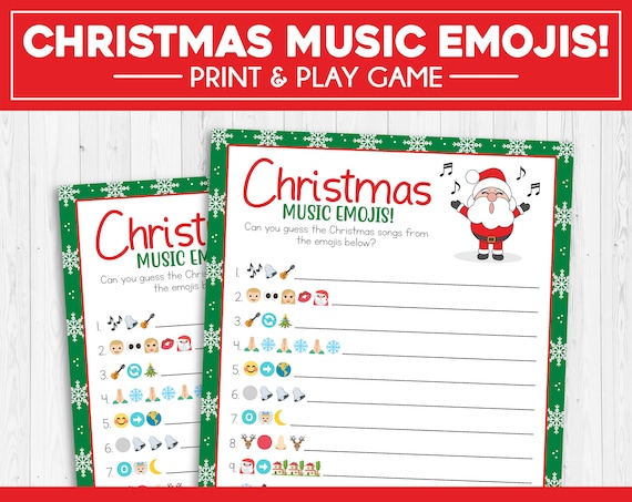 Christmas Songs In Emojis / Emoji Christmas Party Games Crazy Little Projects - Can you guess