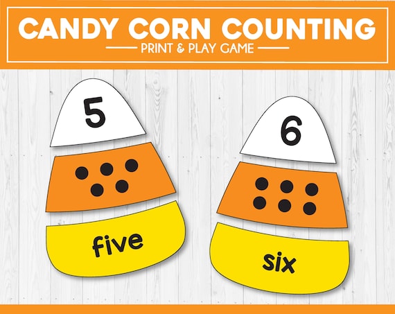 Candy Corn Counting Halloween Kids Games Halloween Puzzles