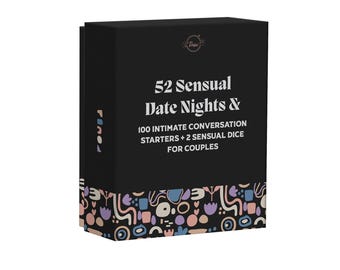 Dessie 52 Scratch-Off Date Night Ideas Dice & Card Game for Couple w/ 100 Conversation Starters, Perfect Wedding and Engagement Gift for Her