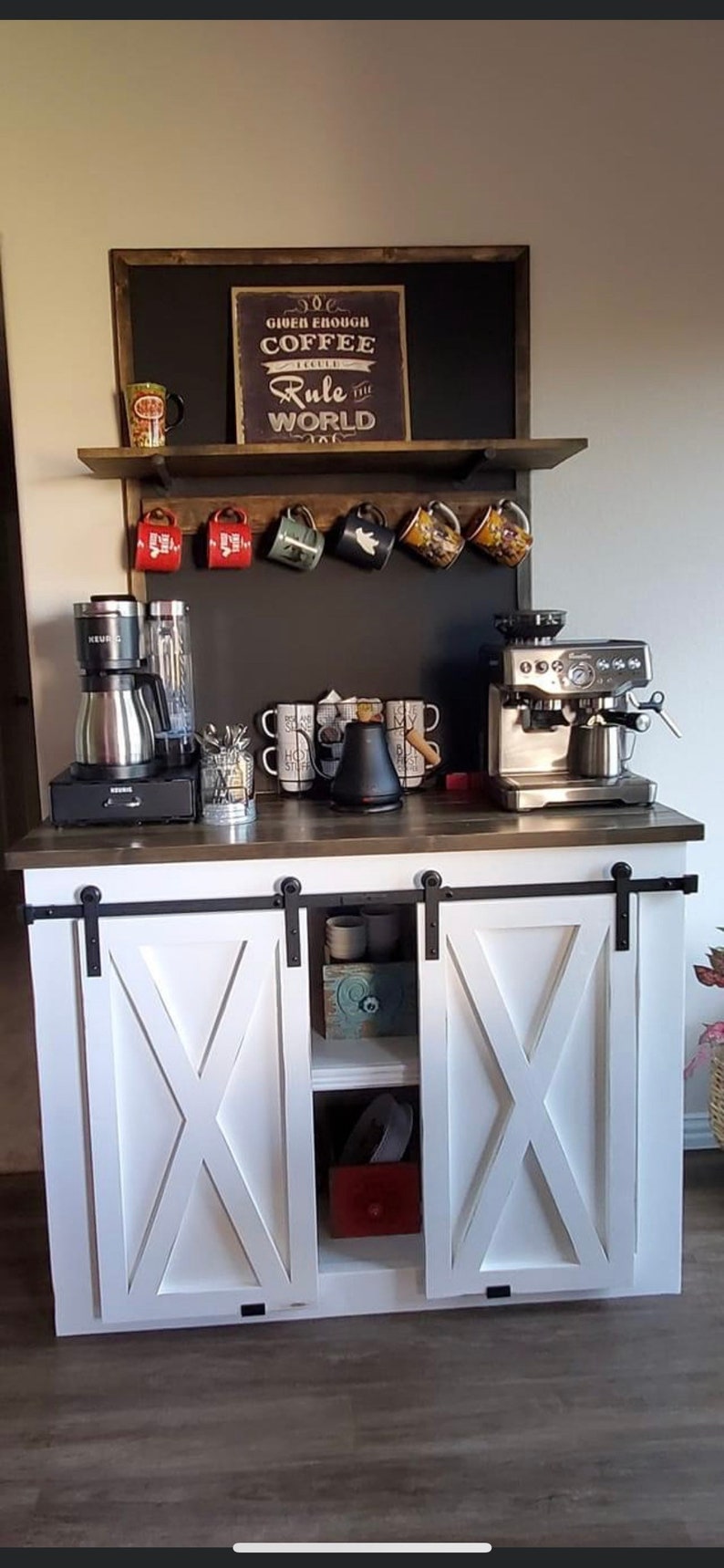 Custom coffee/wine/drink station-bar | Etsy