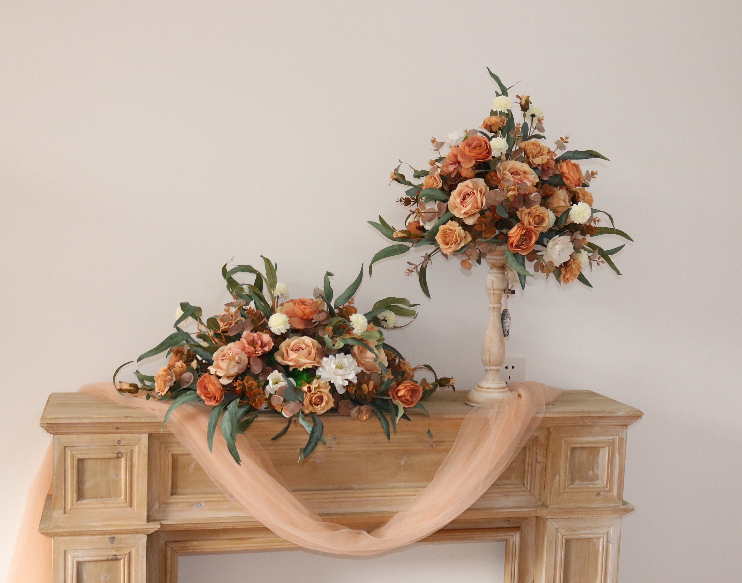 Brownterracotta Rose Wedding Table Arrangement Sweetheart - Etsy Brownterracotta Rose Wedding Table Arrangement Sweetheart - Etsy