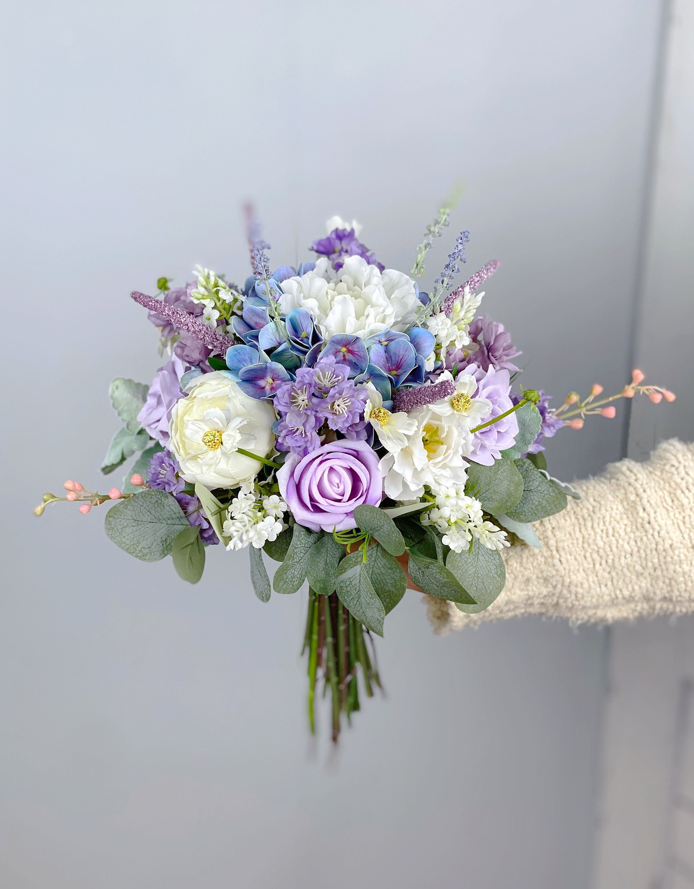 Purple wedding best sale bouquets for sale