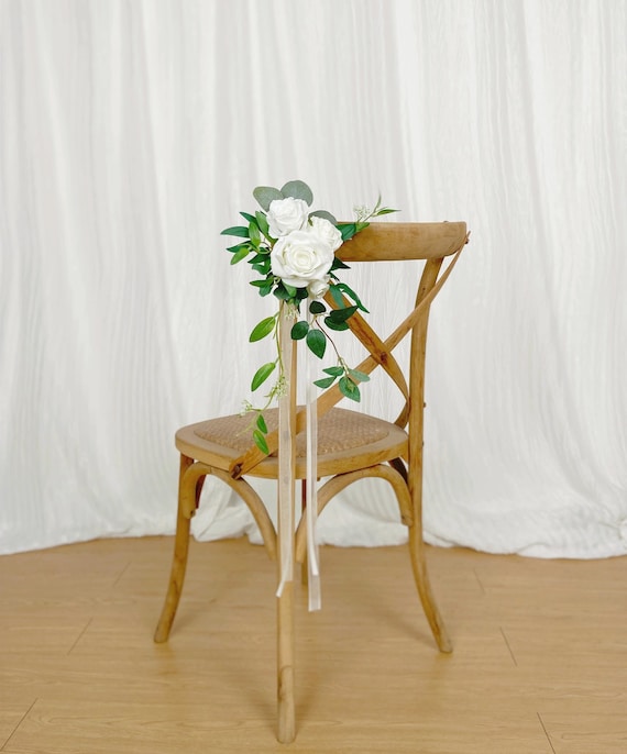 KWQBHW Lot de 6 décorations de chaise de mariage KWQBHW Lot de 6 décorations de chaise de mariage