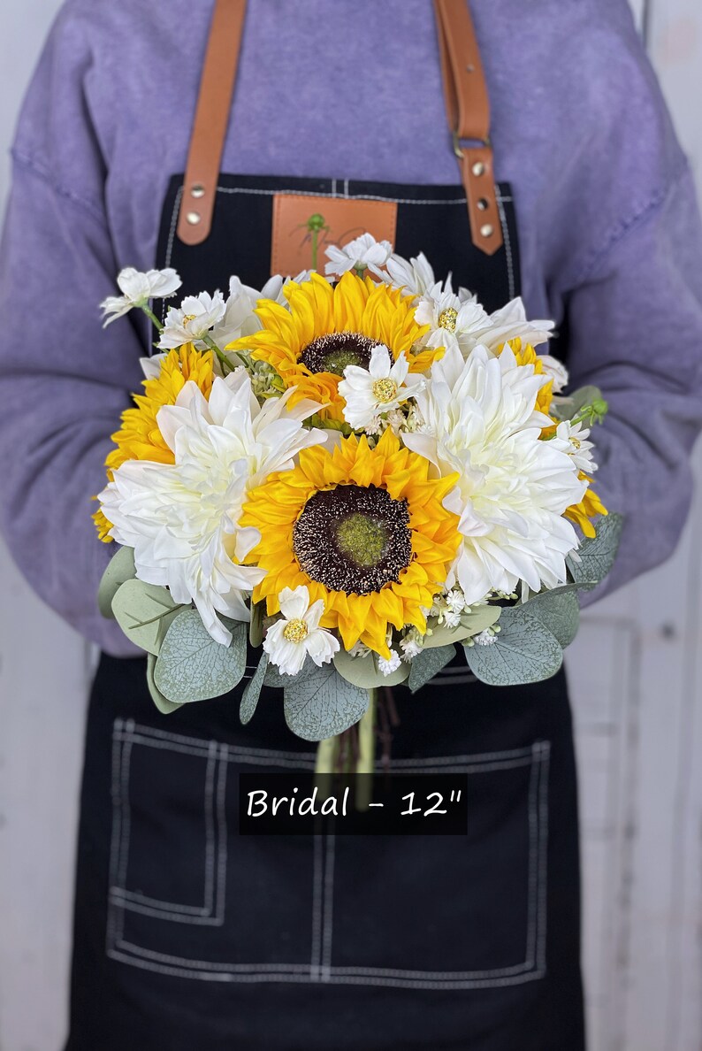 Sunflower Bridal Bouquet Sunflower Wedding Flowers Etsy