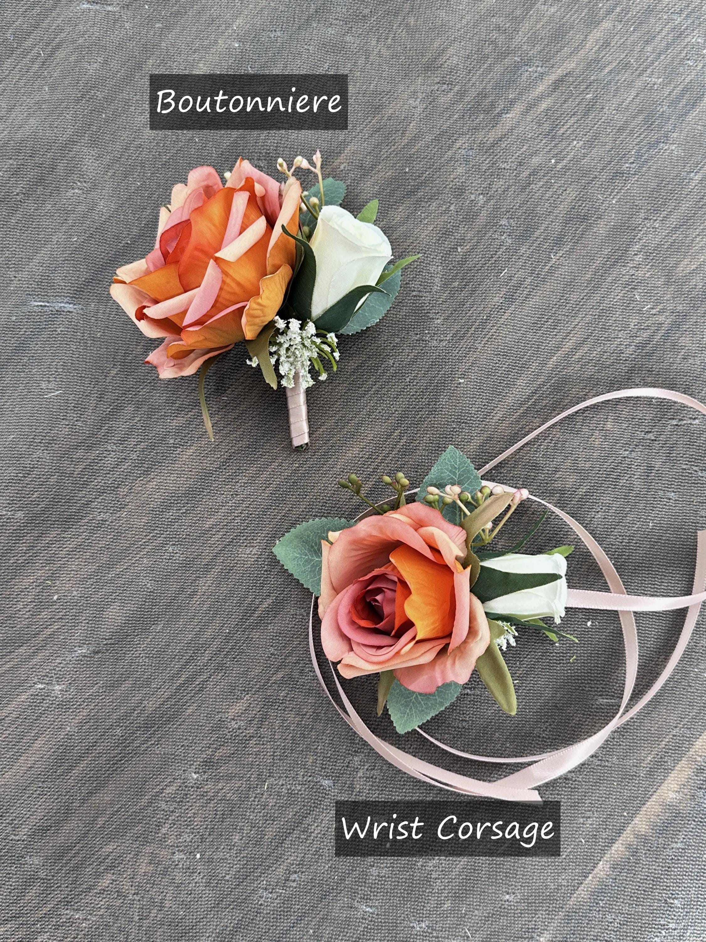 【完売品】NABANA flower ウェディングブーケ＆ブートニア テラコッタ 安い 買取 NABANA flower ウェディングブーケ＆ブートニア テラコッタ