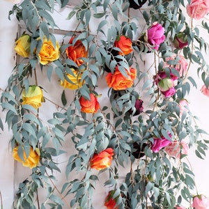 160cm/64 Rose Flower Garland Wall Decor, Nursery Decor image 2