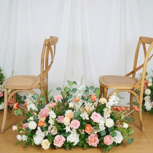 Wildflower Wedding Aisle Flower, Spring Wedding Backdrop, Wedding Ground Flowers, Flower for Wedding, Design in Roses and Wildflowers