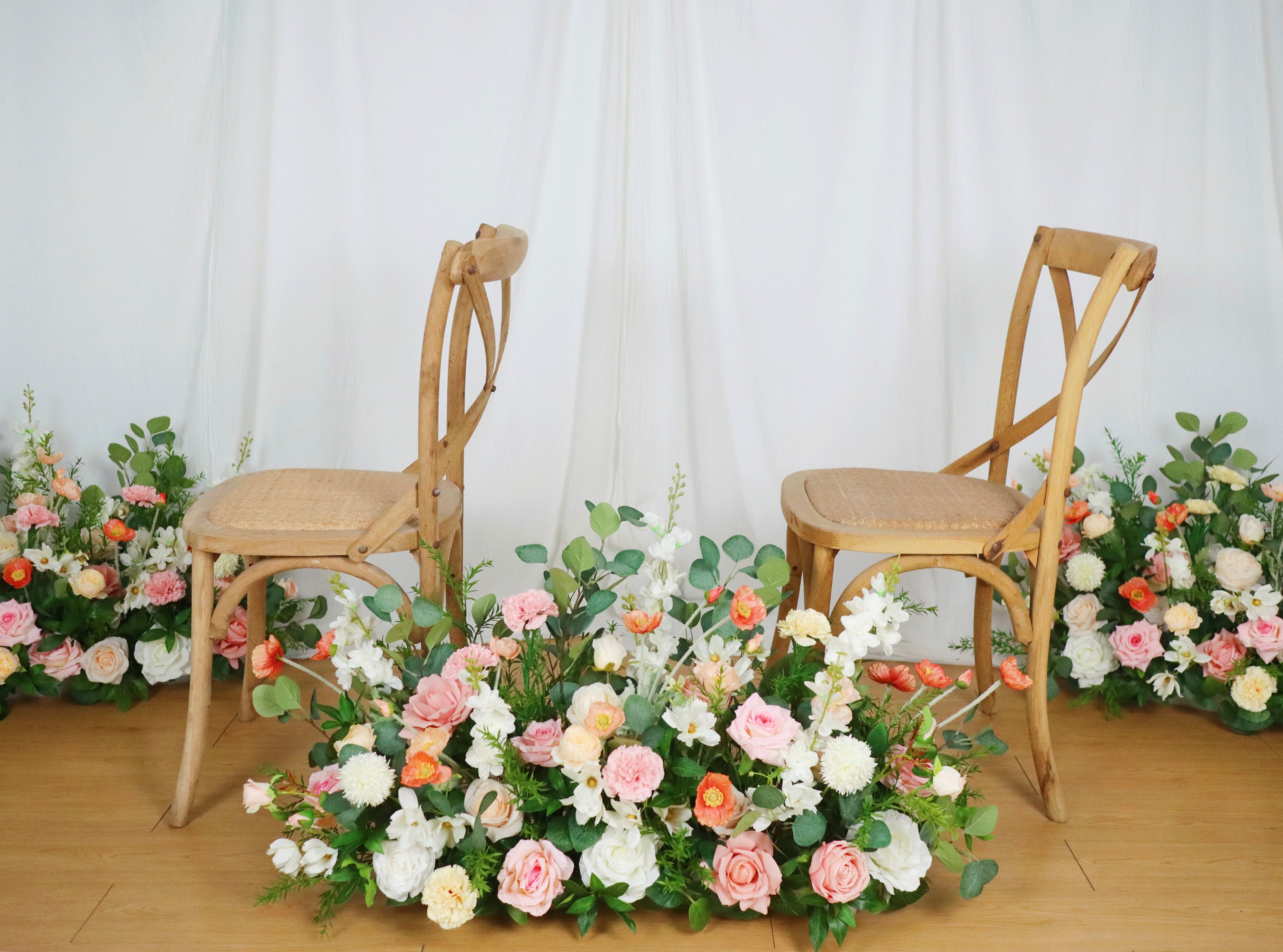 Silk Wildflower Wedding Aisle Flower Arrangement - Etsy