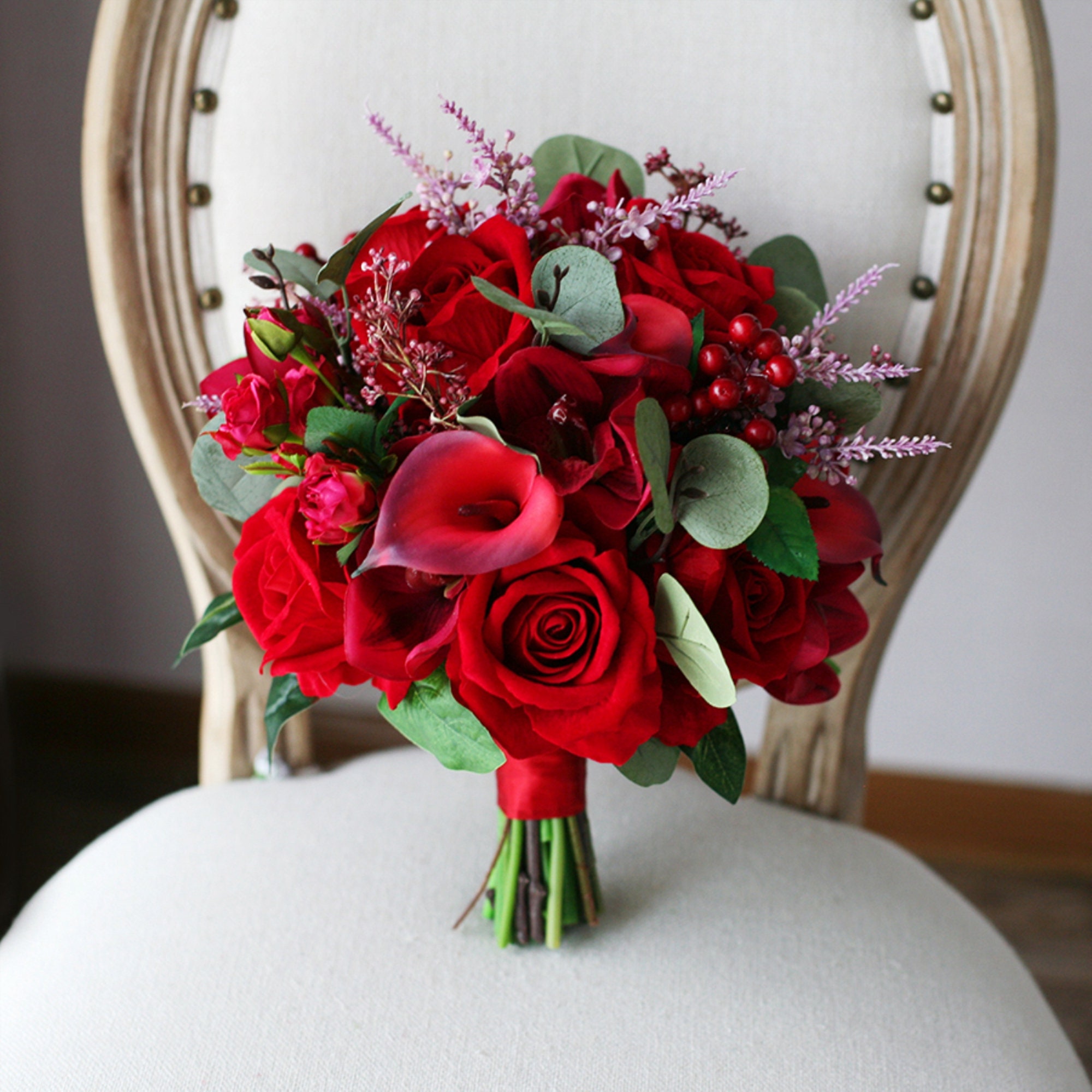 wedding flowers red
