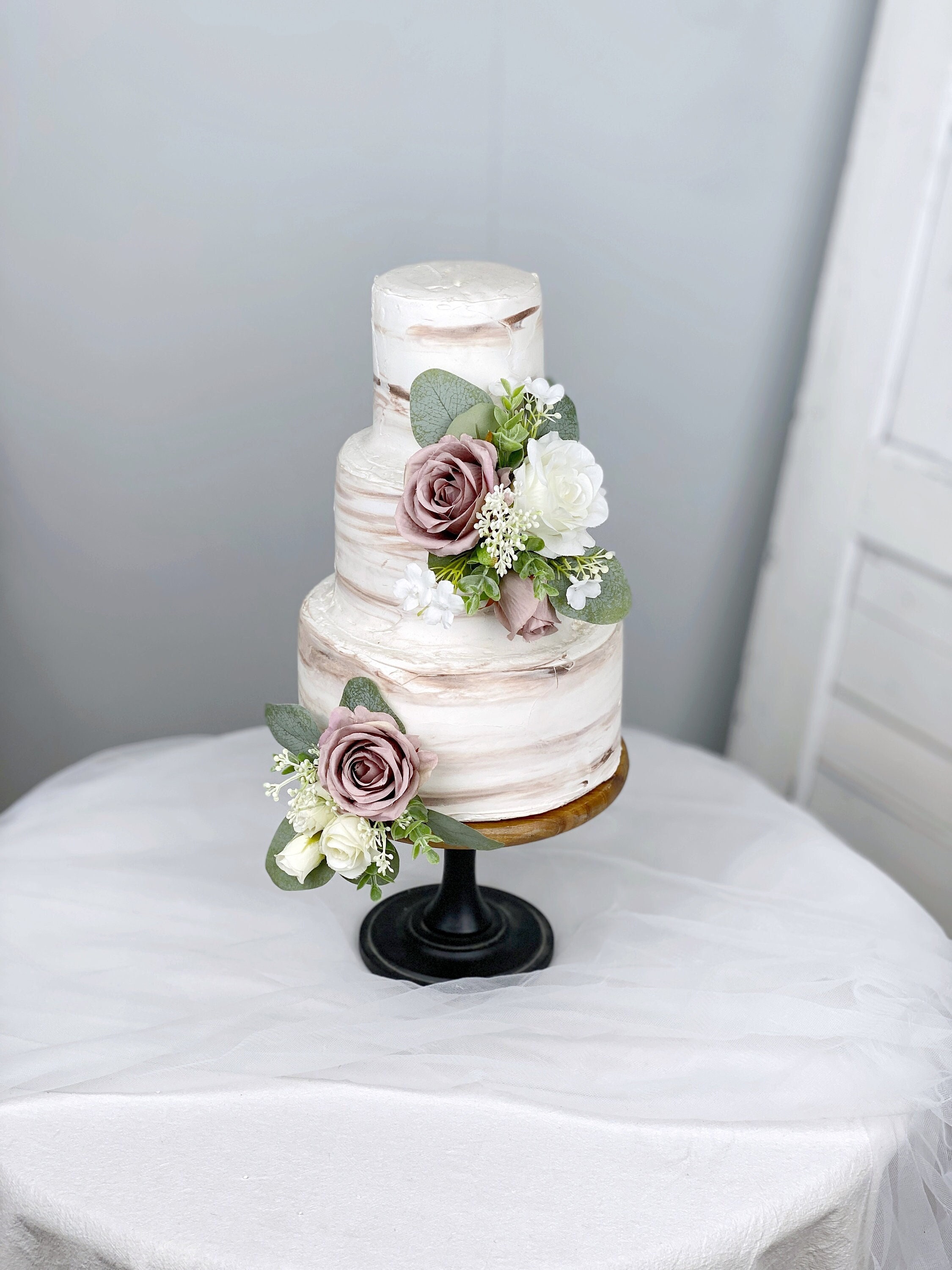 Frangipany - Wedding Cakes : Nude Cake déco fleurs comestibles