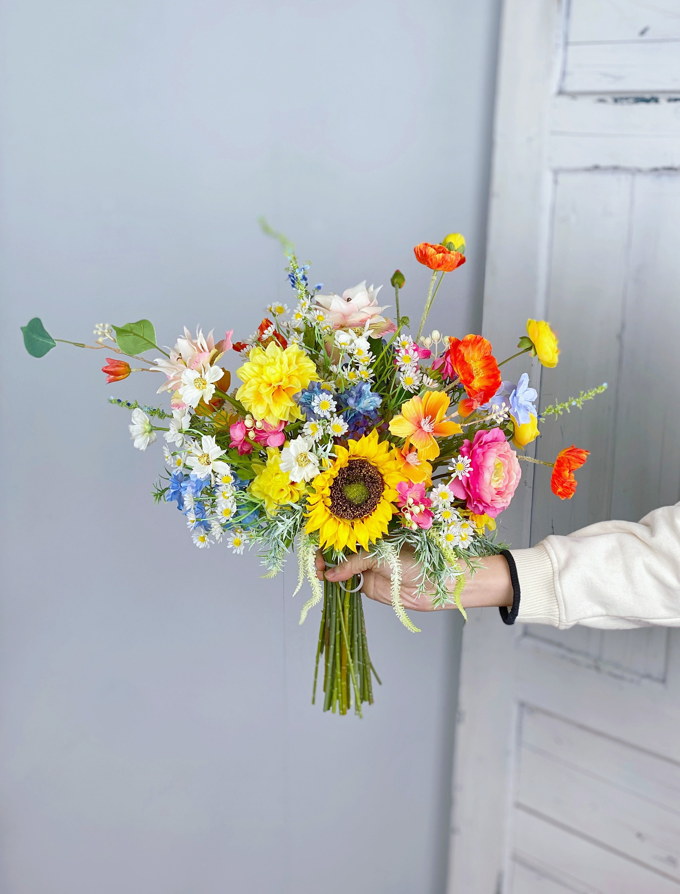 Small Fake Flowers, Silk Fall Flowers, Tiny Silk Flowers, Faux Filler  Flowers, Faux Wildflowers,silk Chrysanthemum, Faux Daisies, Faux Daisy 