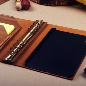 IPad Mini Leather Binder Cover Case With A5 Notepad,ipad Mini Leather ...