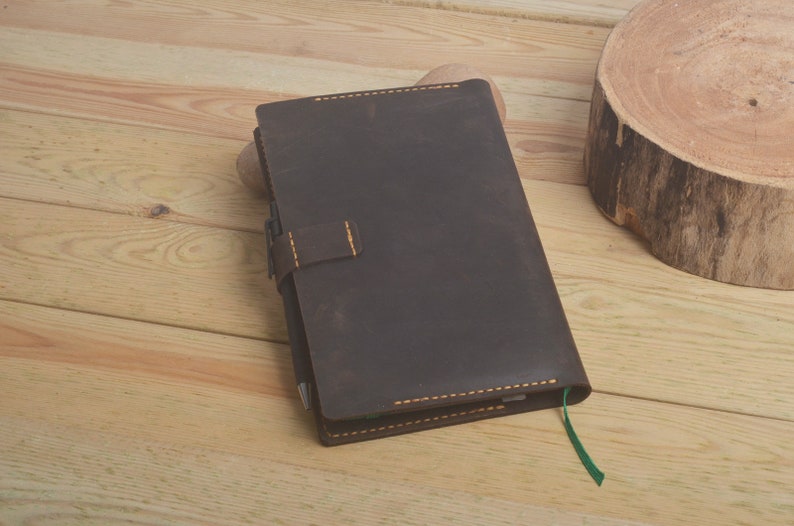Leather Moleskine A5 Coverpersonalized Large Size Moleskine Etsy