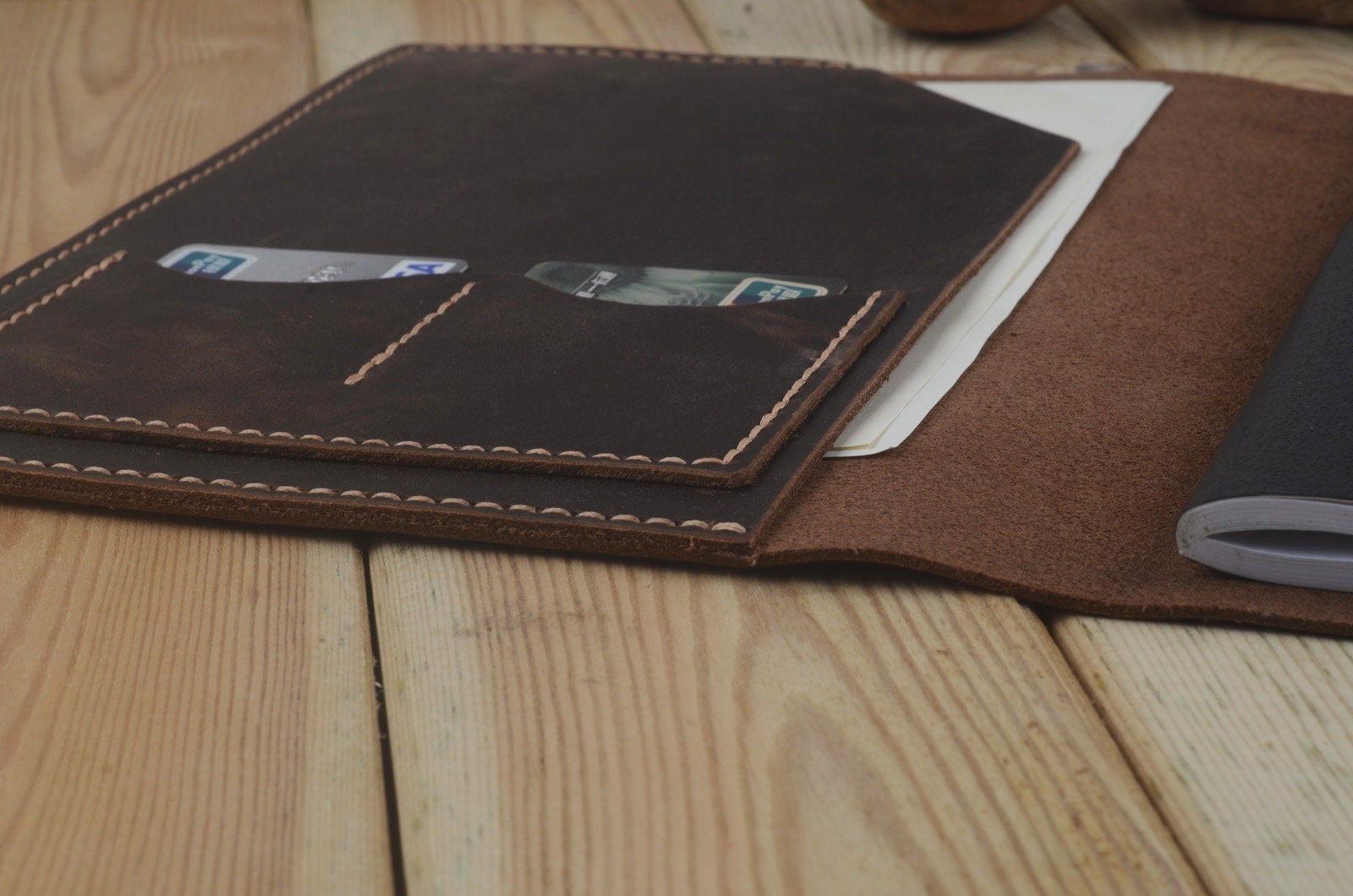 Leather Composition Notebook Cover With iPad Minipersonalized - Etsy