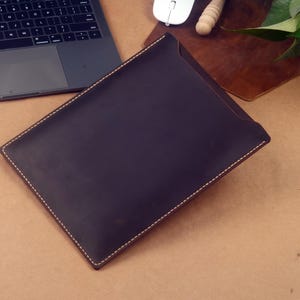 Étui en cuir pour iPad mini, mini sac de transport personnalisé pour tablette, pochette en cuir Crazy Horse, cadeau fait main en cuir pour elle et lui