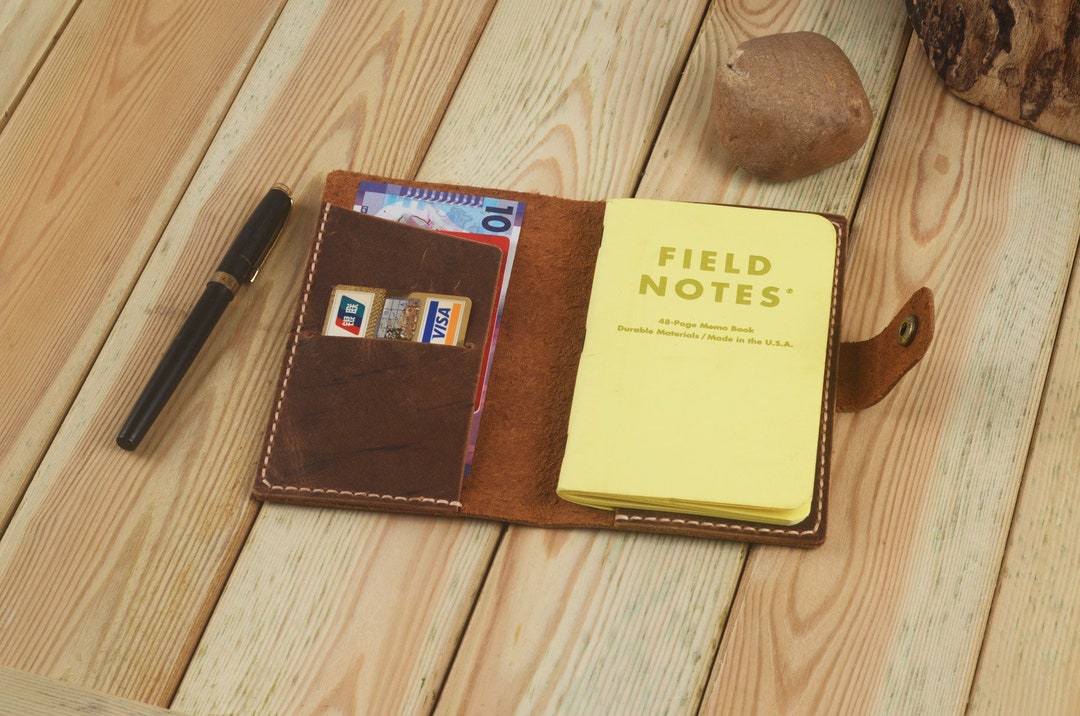 Field Notes Leather Cover,3.5x5.5 Memo Book Leather Sleeve Holder