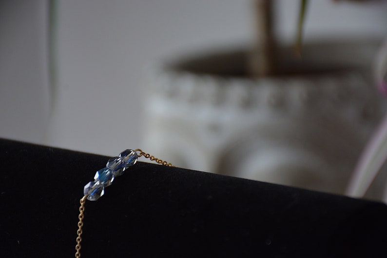 CLEARANCE ~ Dainty Czech Bracelet Gold Plated Minimalist style