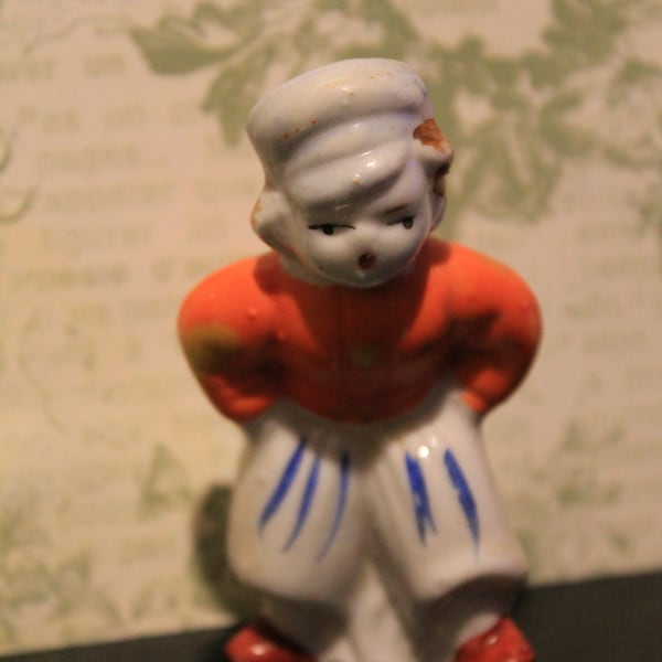 Vintage bisque dutch boy, made in japan 3"