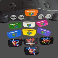 Nintendo 64 Back Label Sticker - N64 Cartridge Back Label Replacement ...